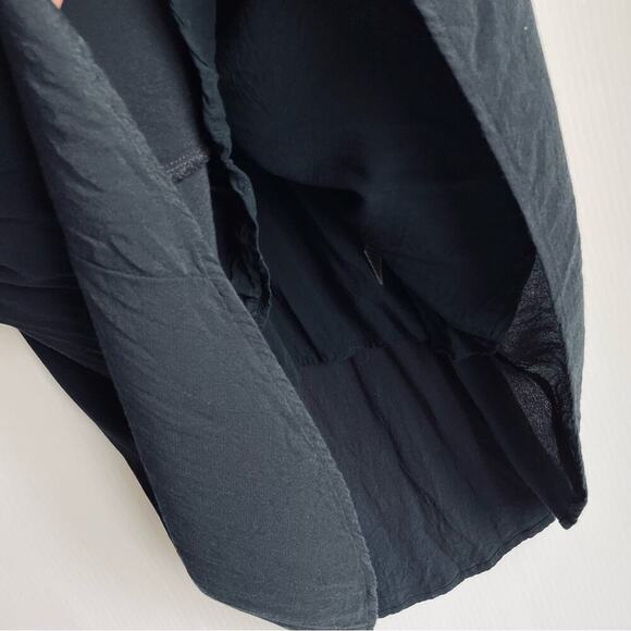 Soft Surroundings Rosemary high-low cross cross back dress sz petite med black - Picture 4 of 8